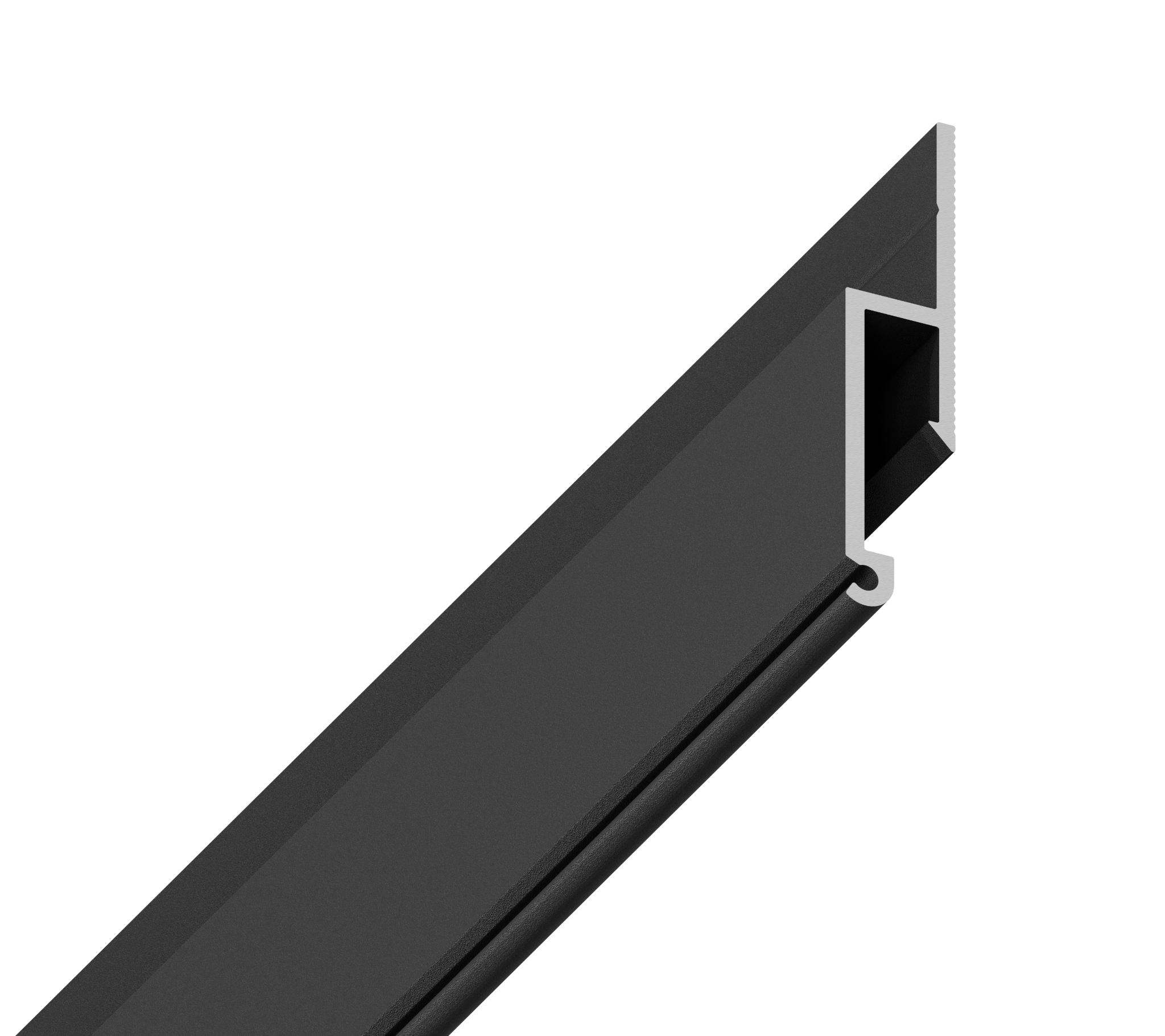 Black aluminium SofiMarsel 01-12 shadow gap profile