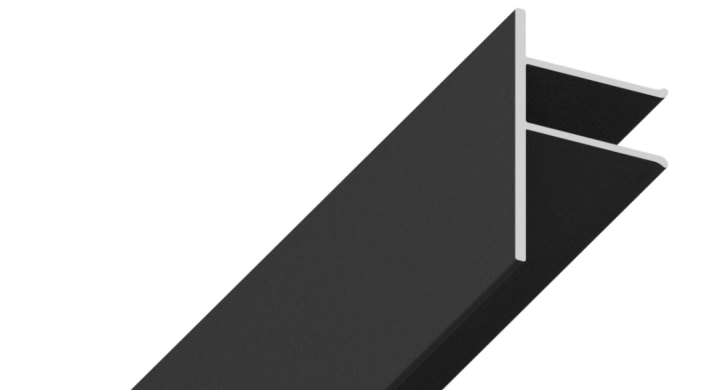07-0 PRO aluminium bumper, 33 mm high, in white and black — Black moiré