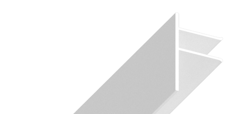 07-0 PRO aluminium bumper, 33 mm high, in white and black — White moiré