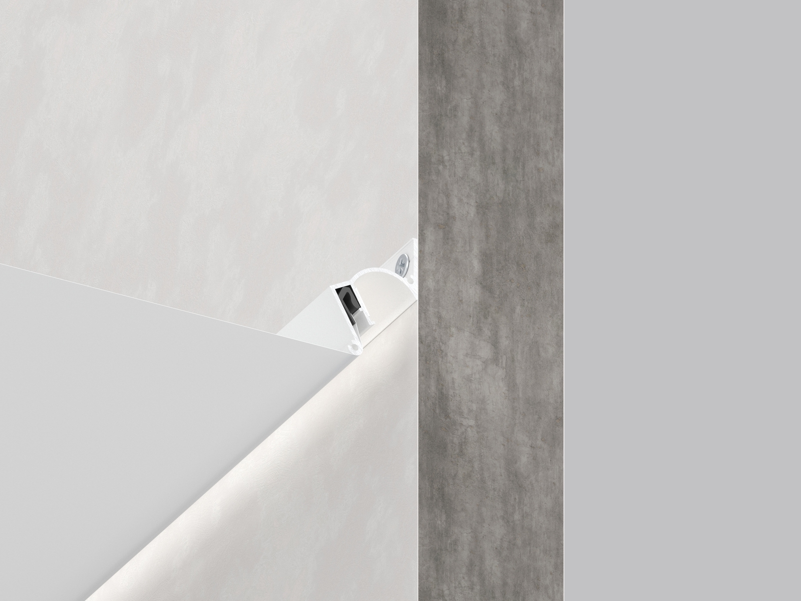 Official SofiMarsel installation view of 06-11 PRO with indirect perimeter lighting