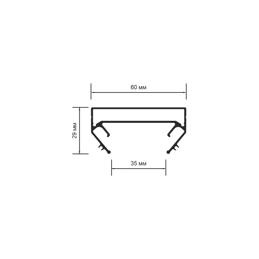 07-7 BASIC TRACKLINE · Dimensioned drawing