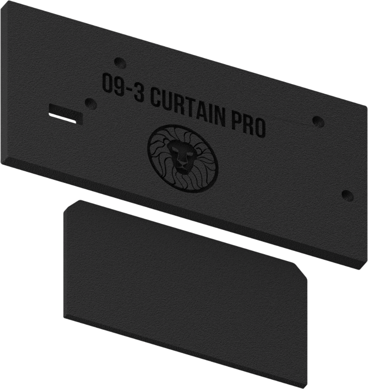 09-3 CURTAIN PRO end cap: mounting and decorative parts