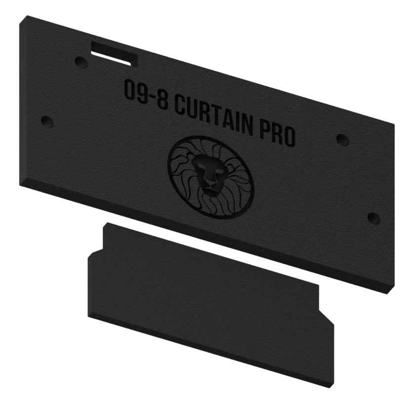 09-8 CURTAIN PRO end cap: mounting and decorative parts